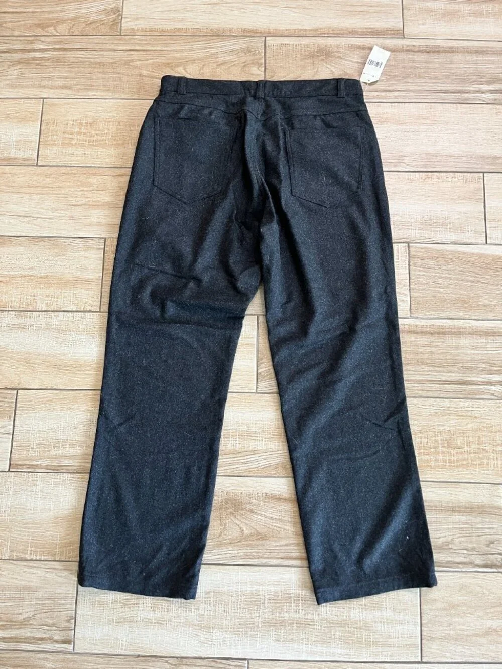 Mens NWT Polo Ralph Lauren Black Wool Blend Pants - 34x34